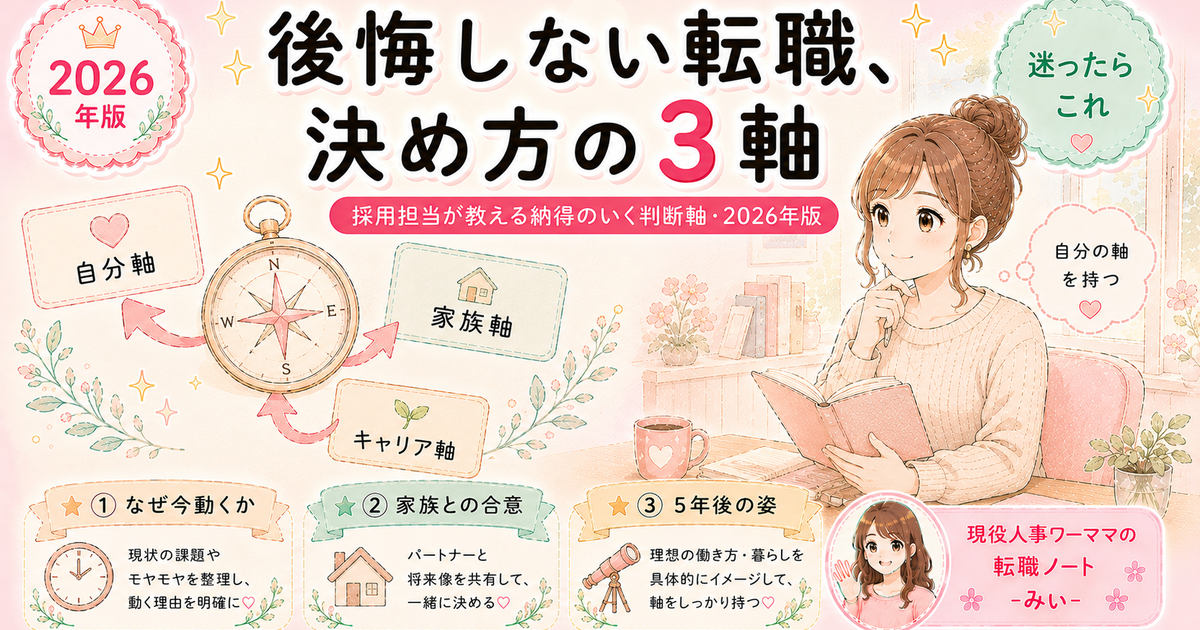 ワーママが転職で後悔しないための10の確認ポイント