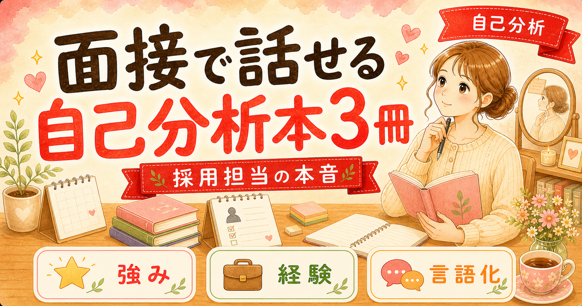 転職の自己分析に使える本3冊【採用担当が本音でレビュー】