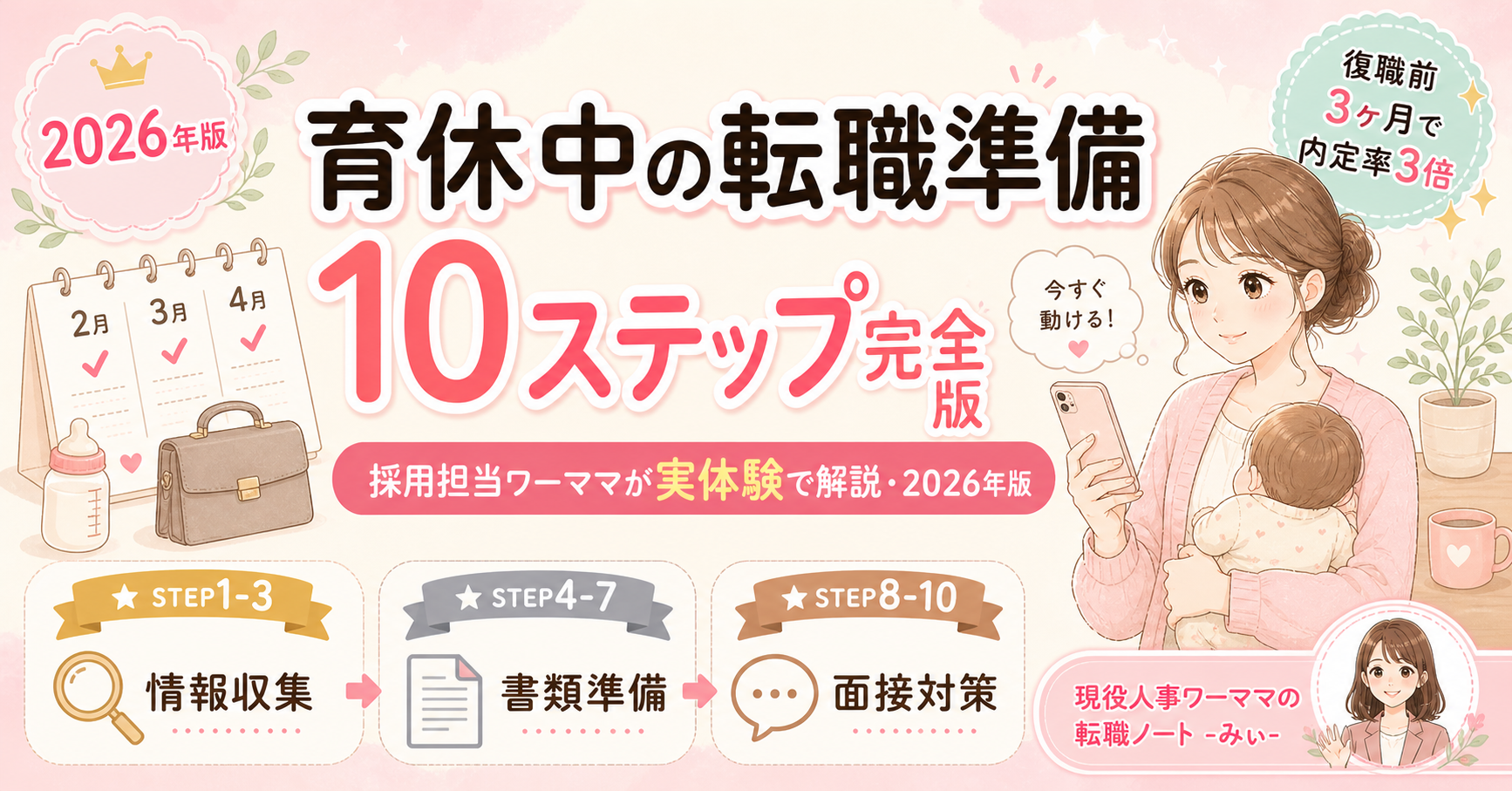 育休中に「やっておけばよかった」転職準備リスト【人事3年が教える10のこと】